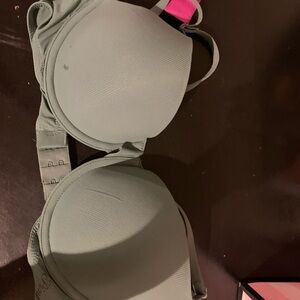 Victoria's Secret Gray and Pink Bra with Underwire Support